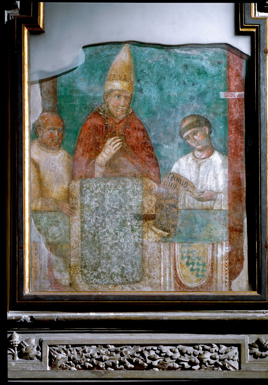 Pope Boniface VIII Declares the Year 1300 Jubilee by Giotto (c.1266 1337)