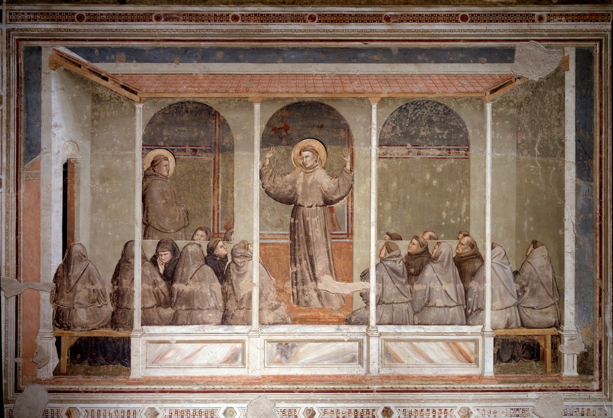 St Francis Appears to a Chapter in Arles During the Predication of St Anthony of Padua by Giotto (c.1266 1337)