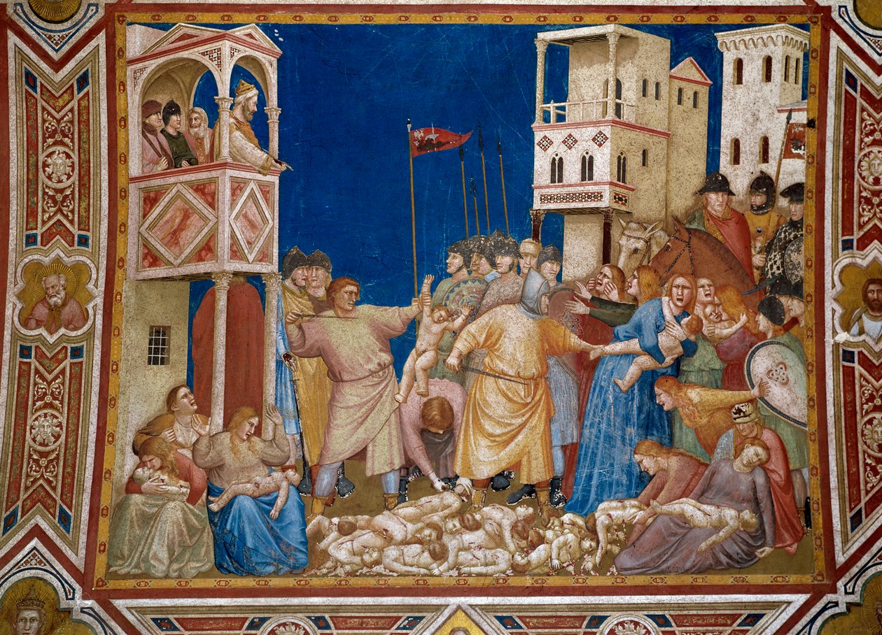 The Massacre of the Innocents by Giotto di Bondone by Giotto (c.1266 1337)
