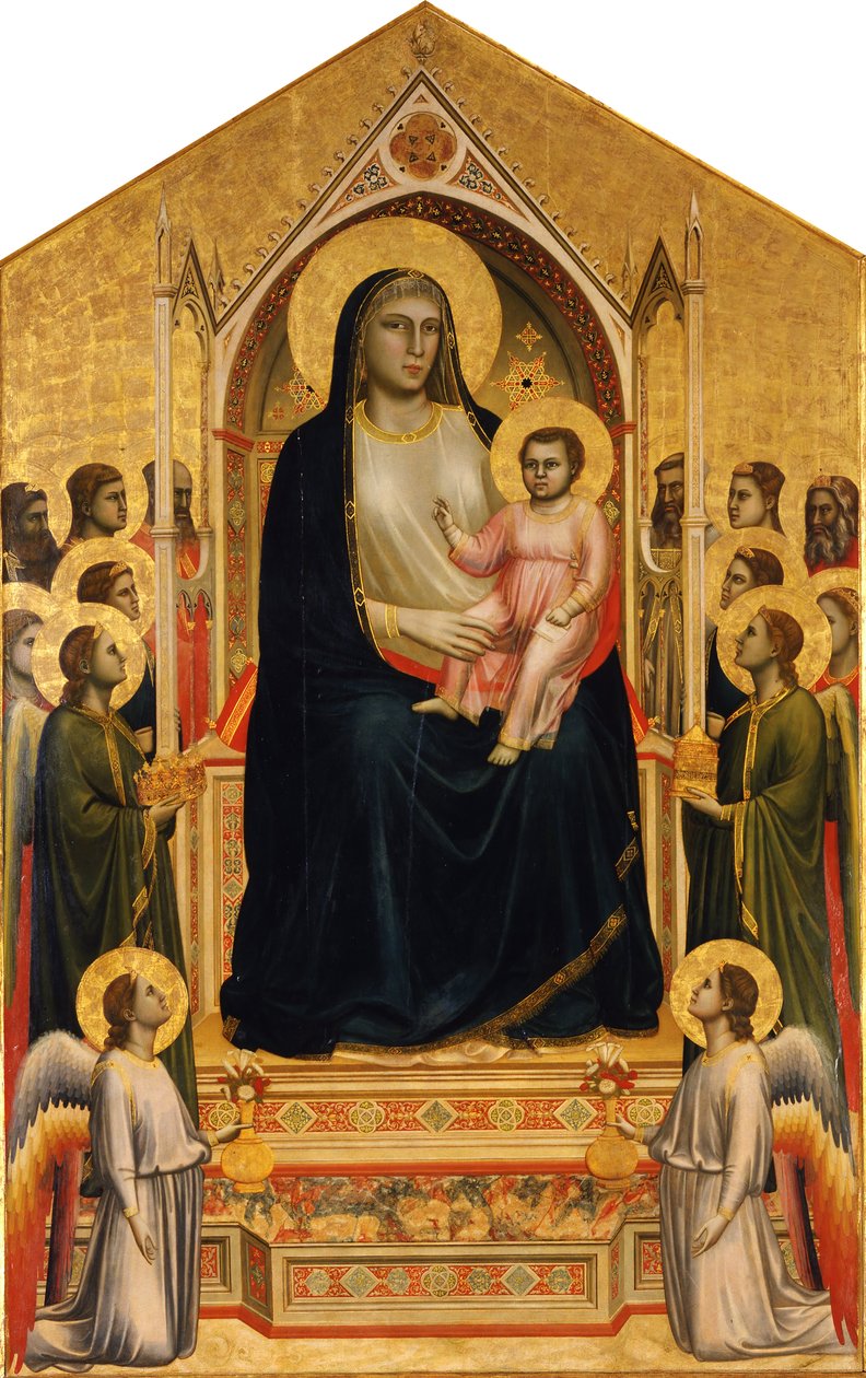 Madonna Enthroned (Ognissanti Madonna) by Giotto