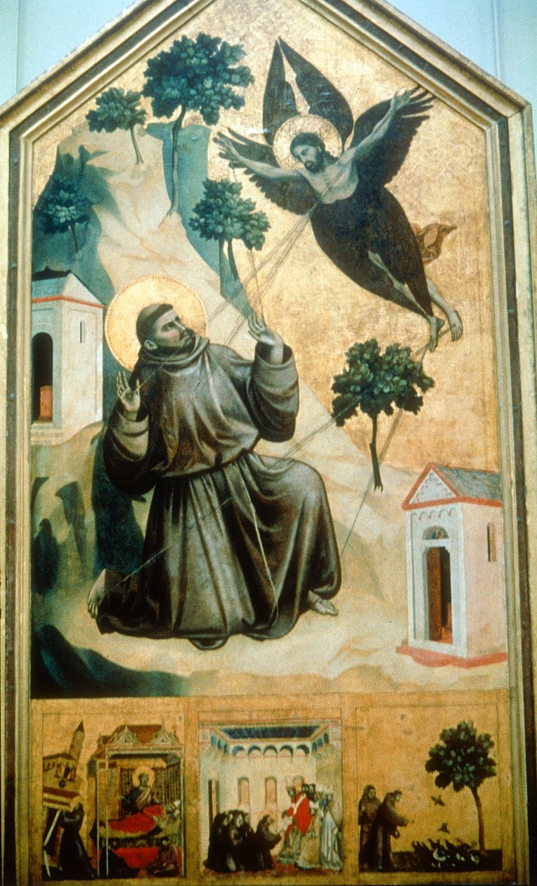 Stigmatisation of St Francis, 1300 by Giotto