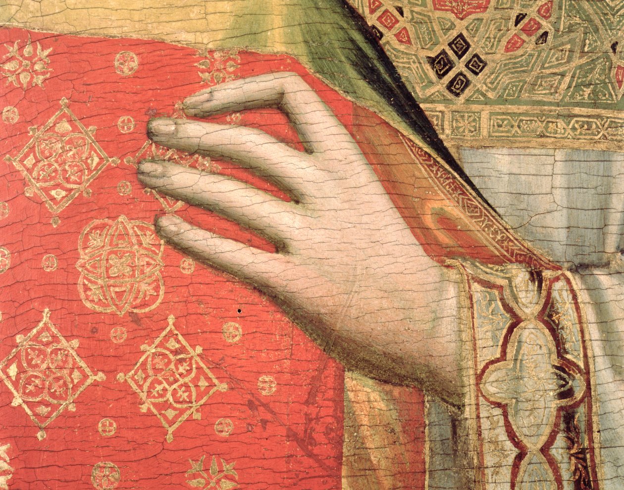 Hand of Saint Stephen (detail) by Giotto di Bondone