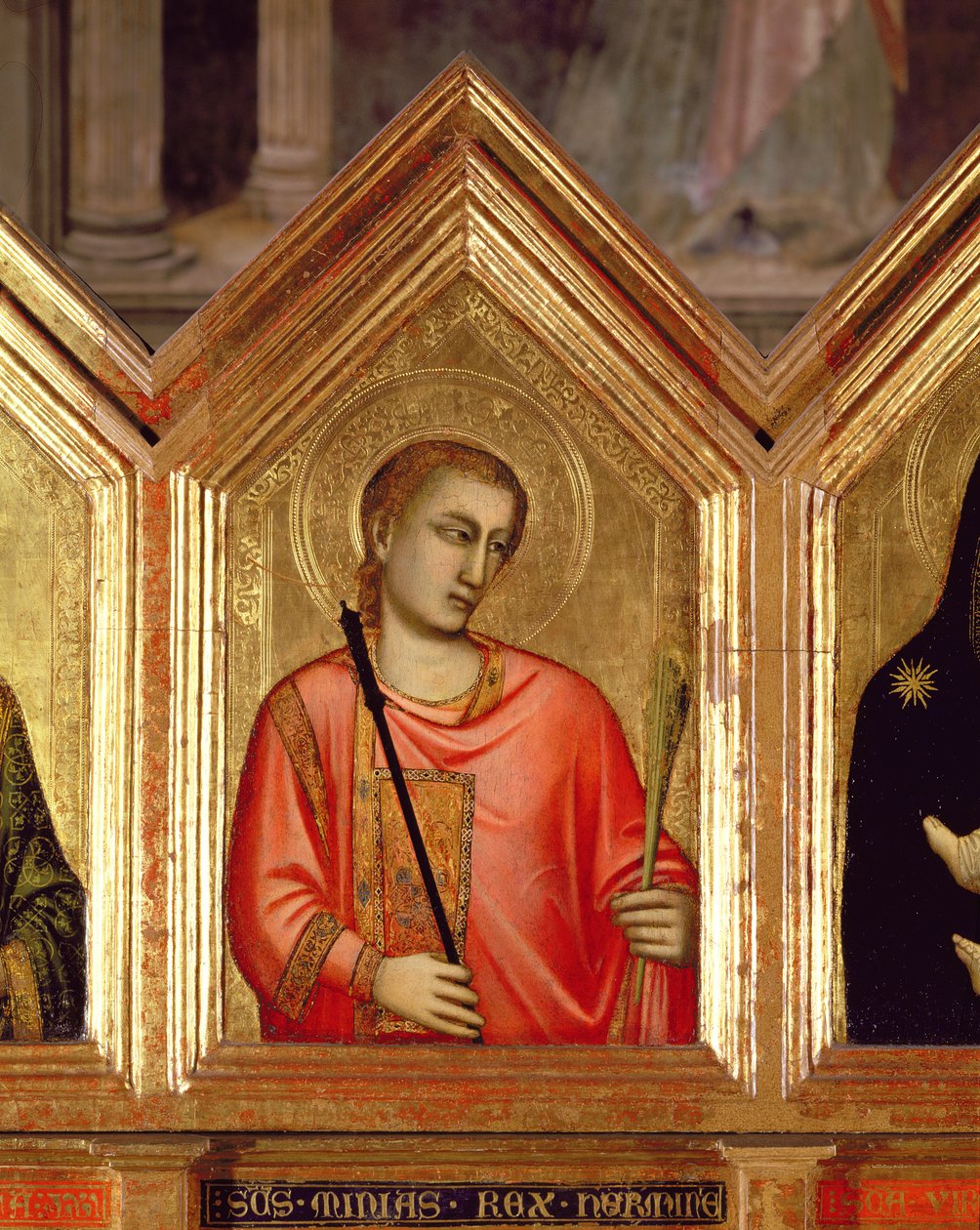 Saint from the St. Reparata Polyptych (detail) by Giotto di Bondone