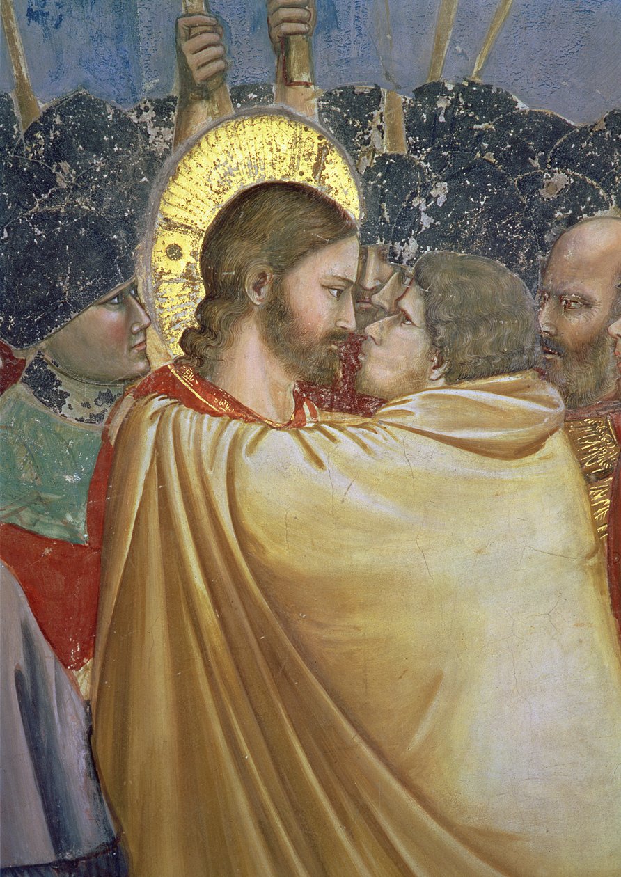 The Betrayal of Christ (detail) by Giotto di Bondone