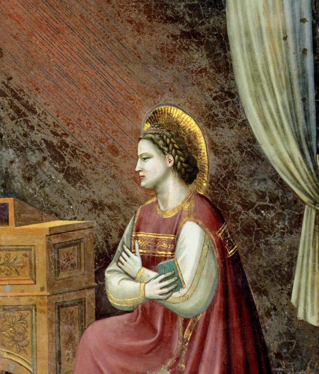 The Annunciation (detail) by Giotto di Bondone