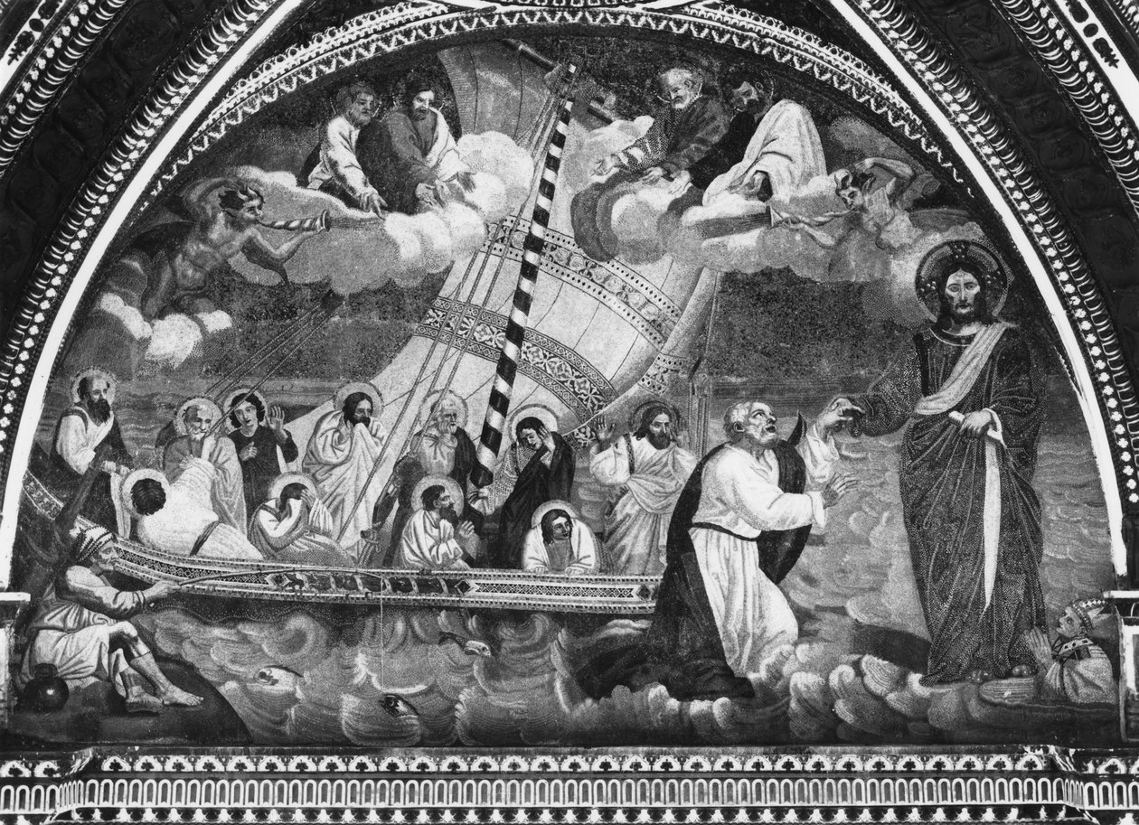The Navicella of St. Peter by Giotto di Bondone after Giotto di Bondone after