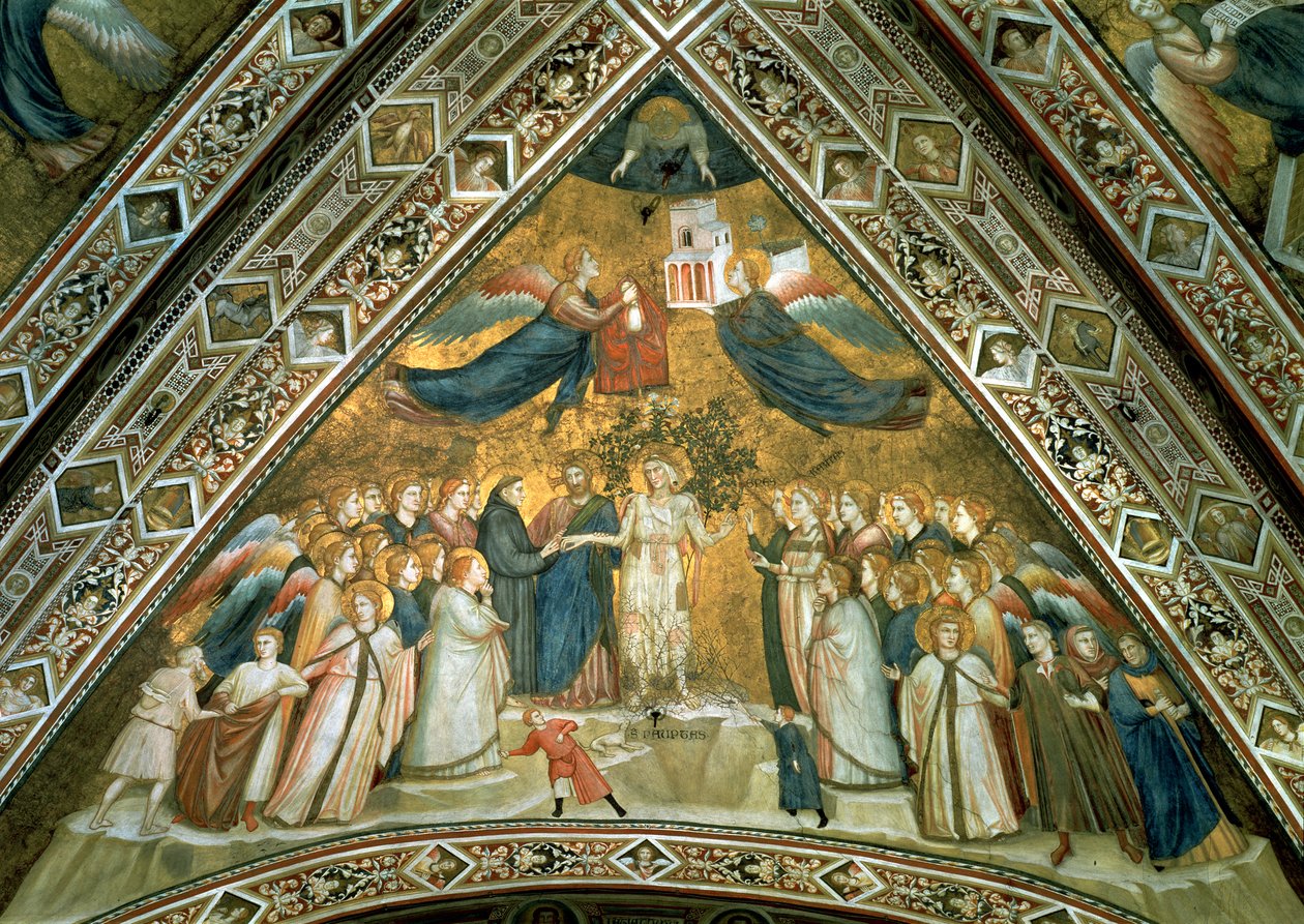 The Mystic Marriage of St. Francis with Holy Poverty by Giotto di Bondone school of Giotto di Bondone school of