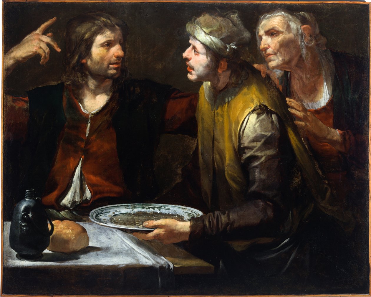 Esau sells his birthright by Giovacchino Assereto