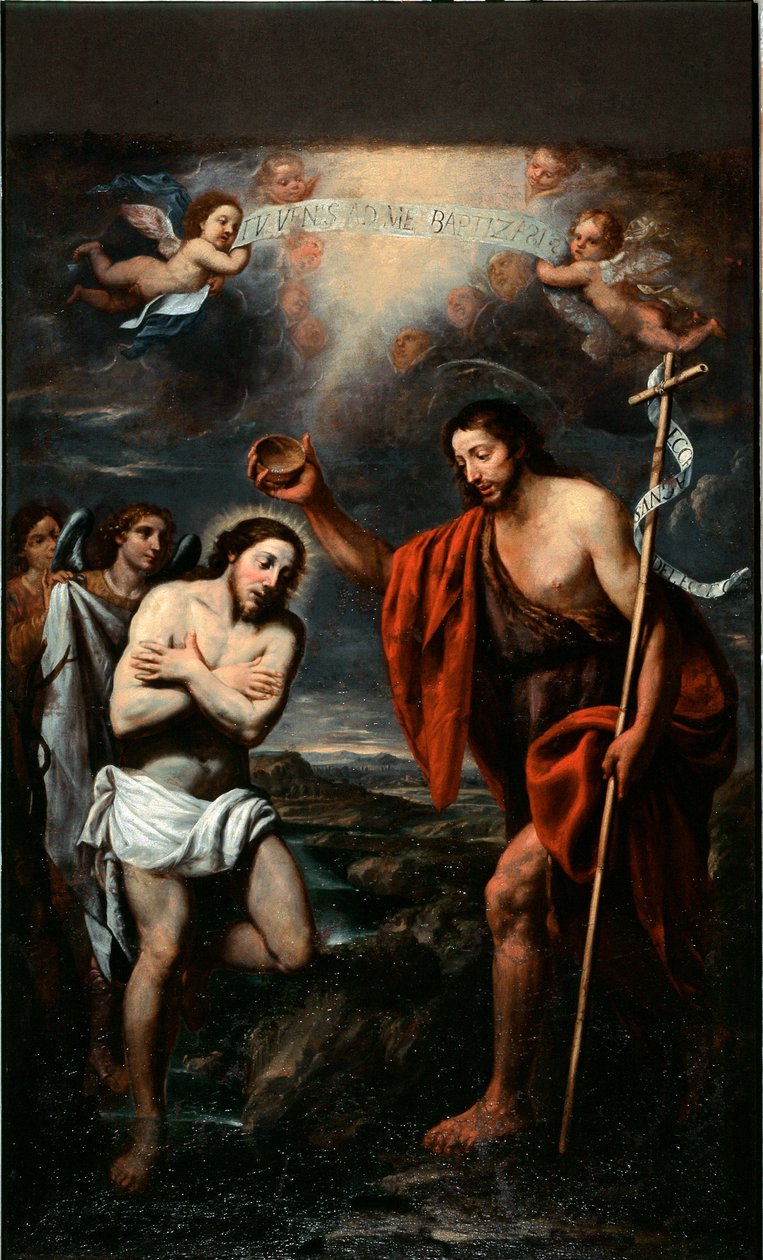 Baptism of Christ by Giovan Battista Casone