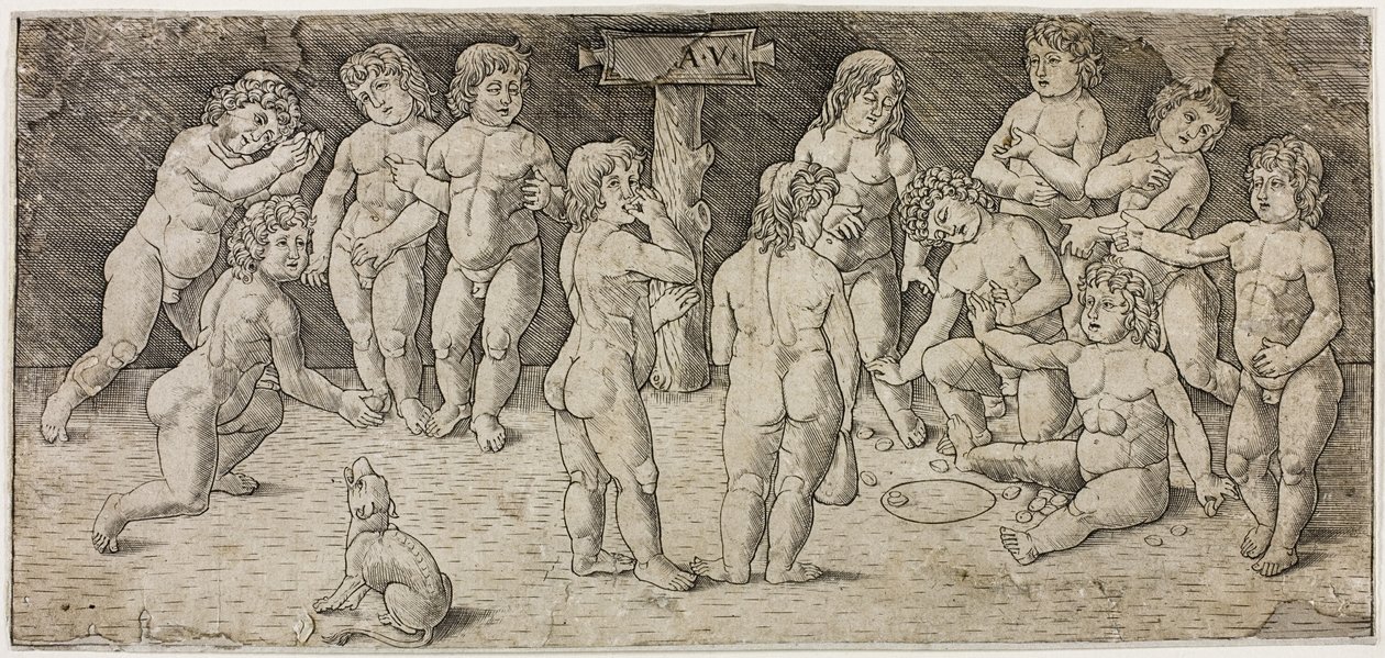 Twelve Cupids Playing by Giovan Pietro Birago