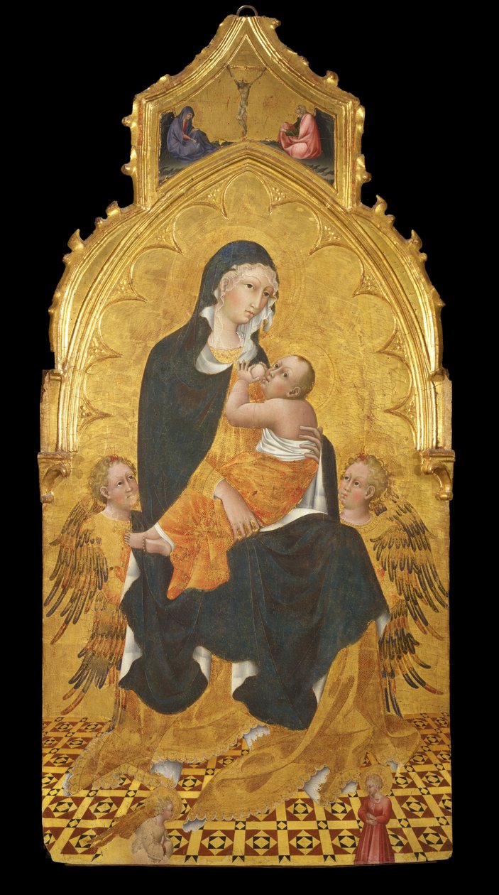 Madonna with Child and Angels; Annunciation by Giovanni di Paolo