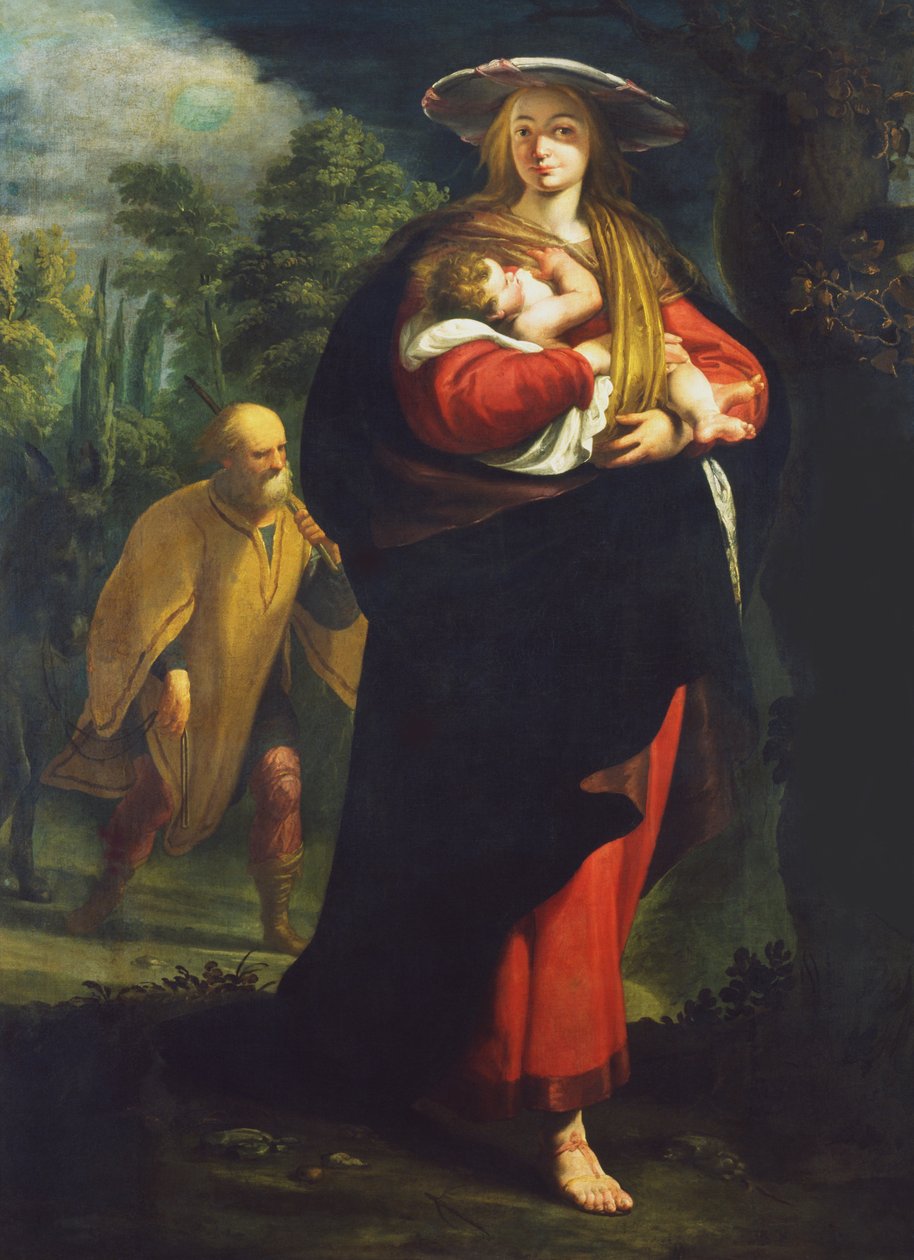 Flight into Egypt by Giovanni Andrea Ansaldo
