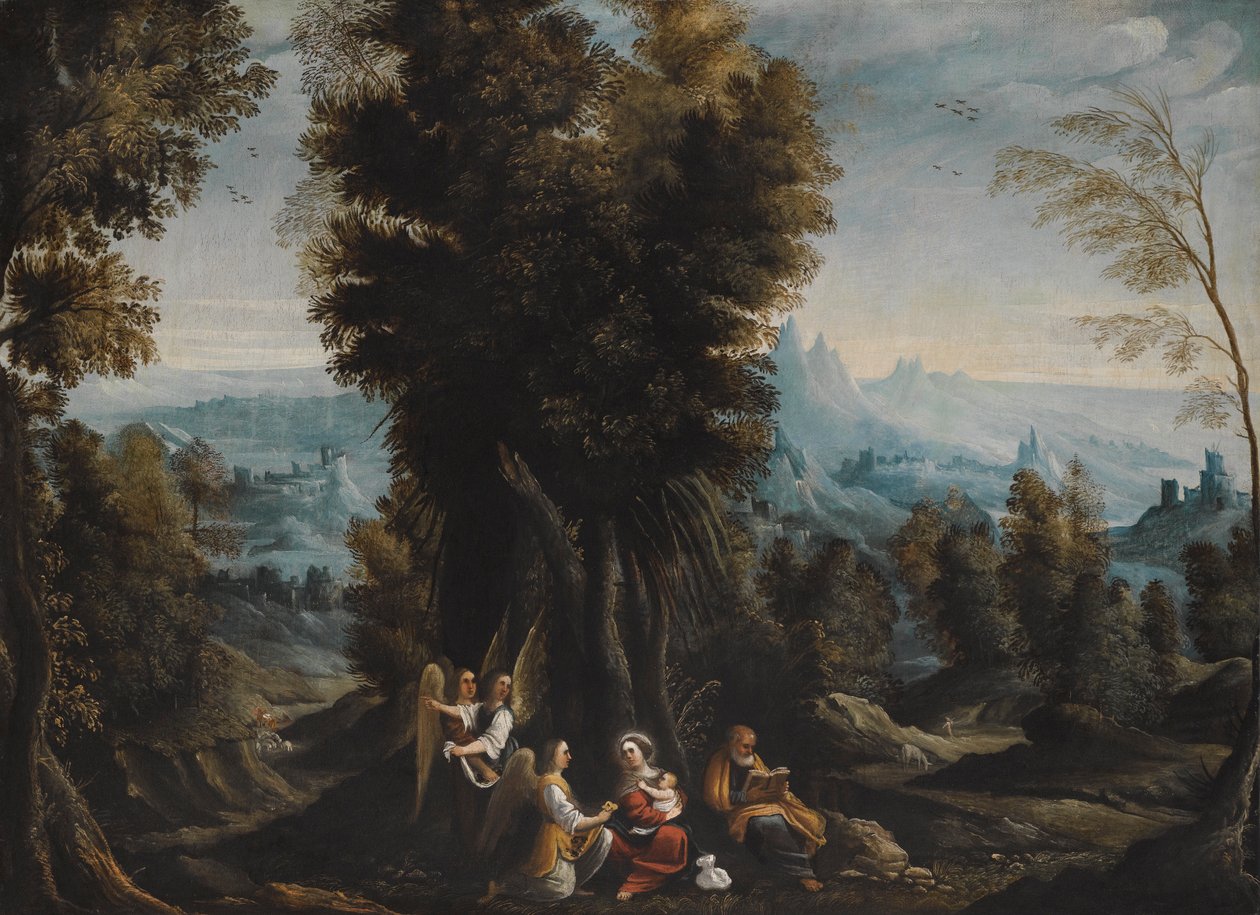 Landscape with the Rest on the Flight into Egypt by Giovanni Andrea Donducci