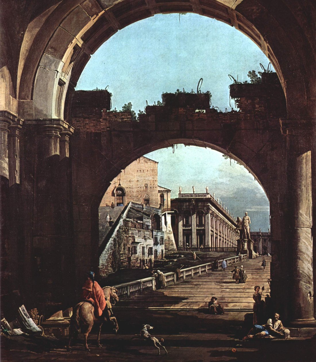 Roman Capriccio, Capitol by Giovanni Antonio Canal