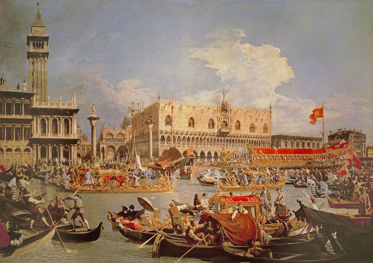 Return of the Bucintoro on Ascension Day by Giovanni Antonio Canal