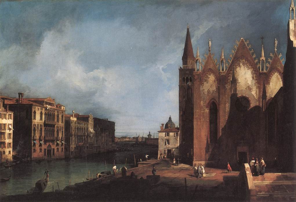 The Grand Canal near Santa Maria della Carità by Giovanni Antonio Canal
