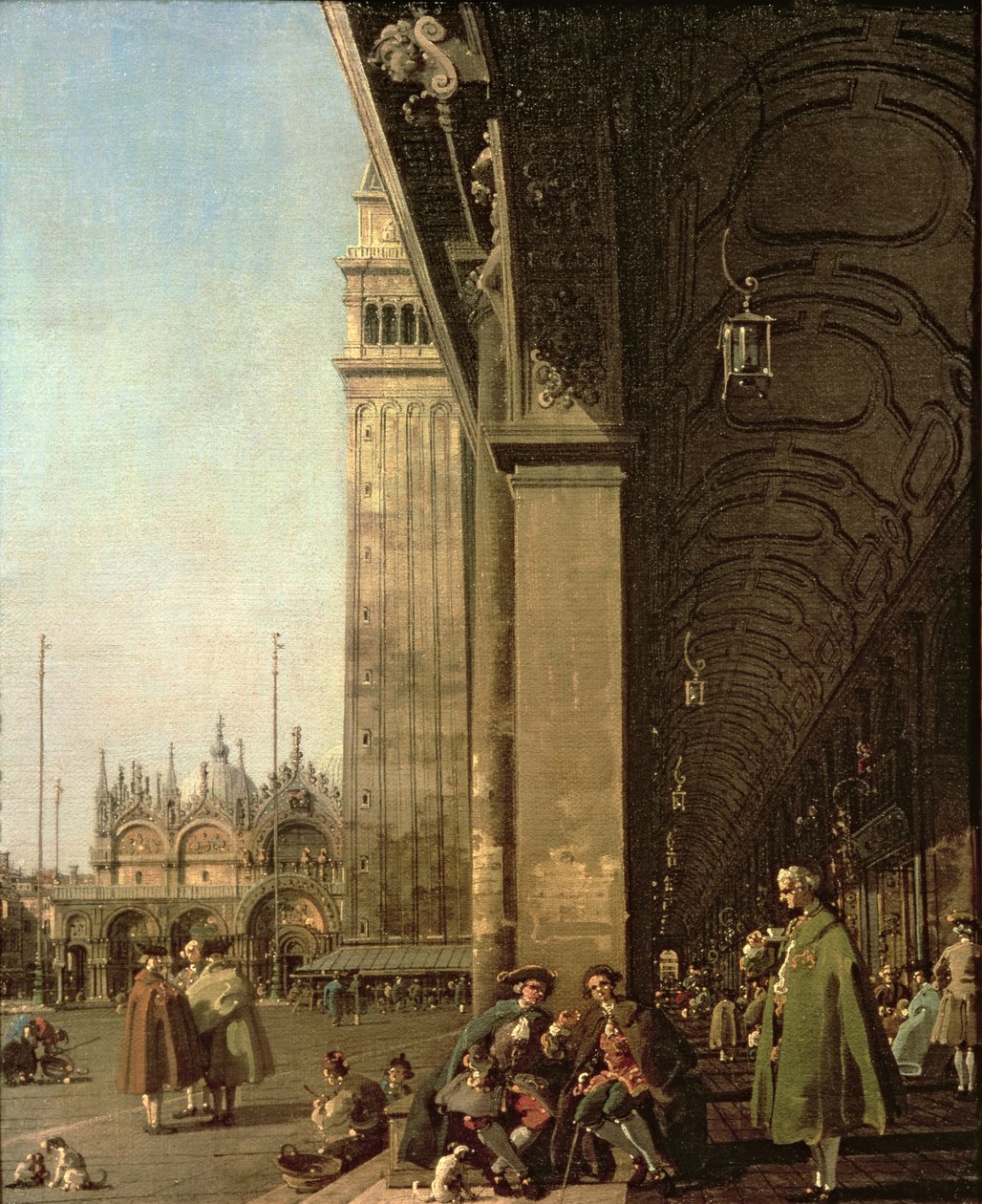 Venice: Piazza di San Marco and the Colonnade of the Procuratie Nuove by Giovanni Antonio Canal