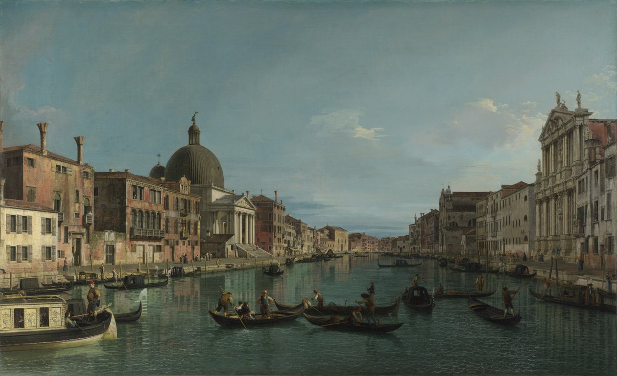 Venice: The Grand Canal with S. Simeone Piccolo by Giovanni Antonio Canal