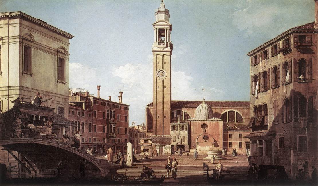 View of Campo Santi Apostoli by Giovanni Antonio Canal