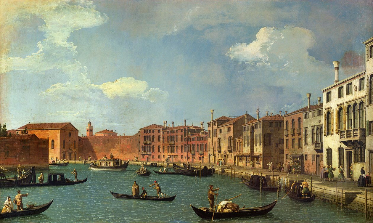 View of the Canal of Santa Chiara, Venice by Giovanni Antonio Canal
