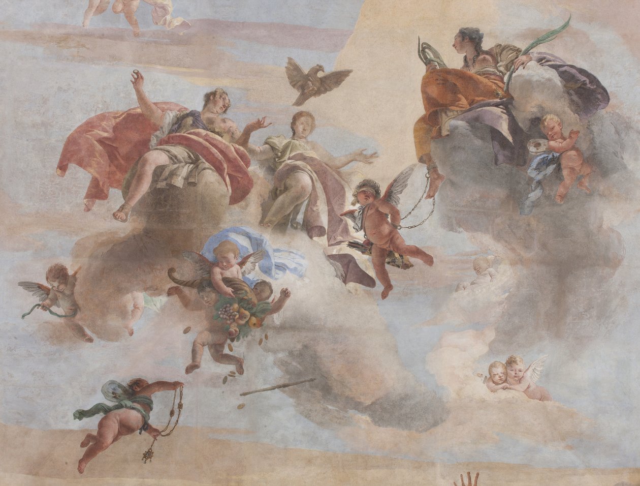 The Fall of the Demons, Stories of Scipio, detail, 1731 (detail) by Giovanni Battista Tiepolo