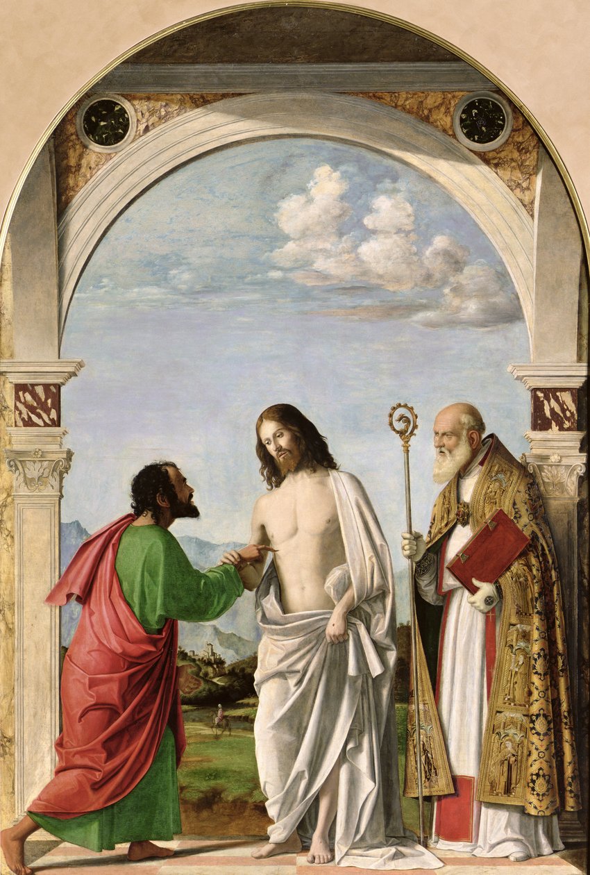 Doubting Thomas with St. Magnus by Giovanni Battista Cima da Conegliano