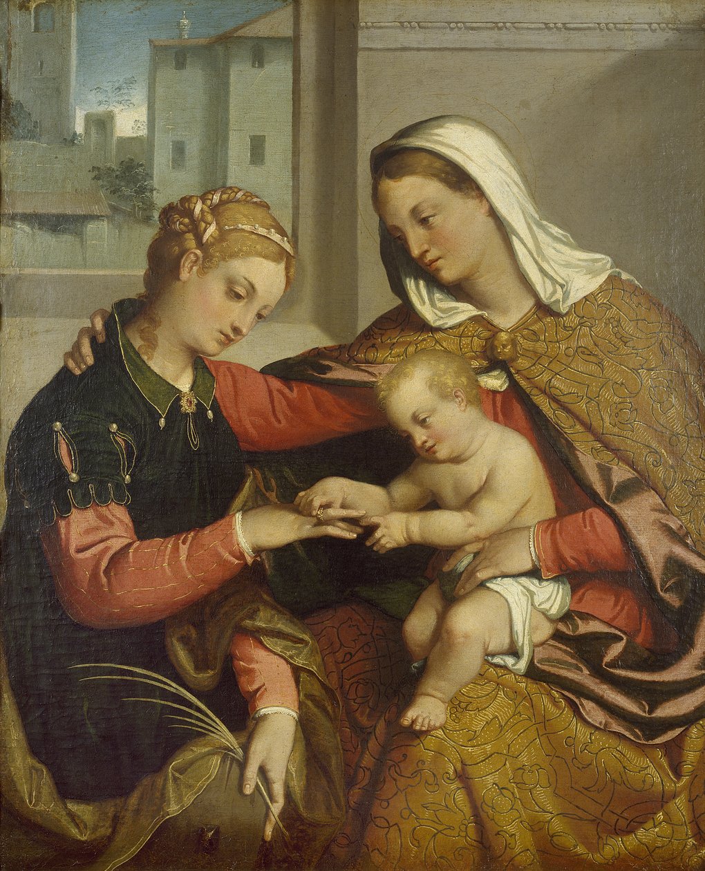 The Mystic Marriage of St. Catherine by Giovanni Battista Moroni