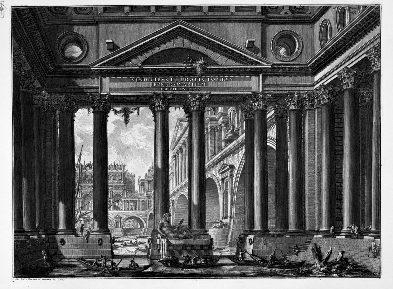 2nd Frontispiece for 4 Volumes by Giovanni Battista Piranesi