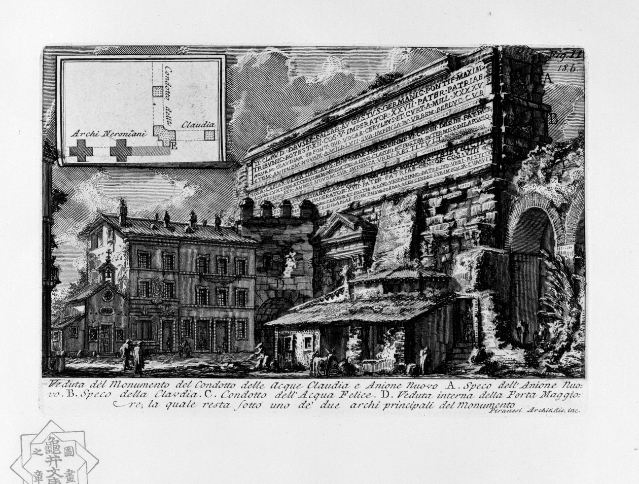 Aqua Claudia by Giovanni Battista Piranesi