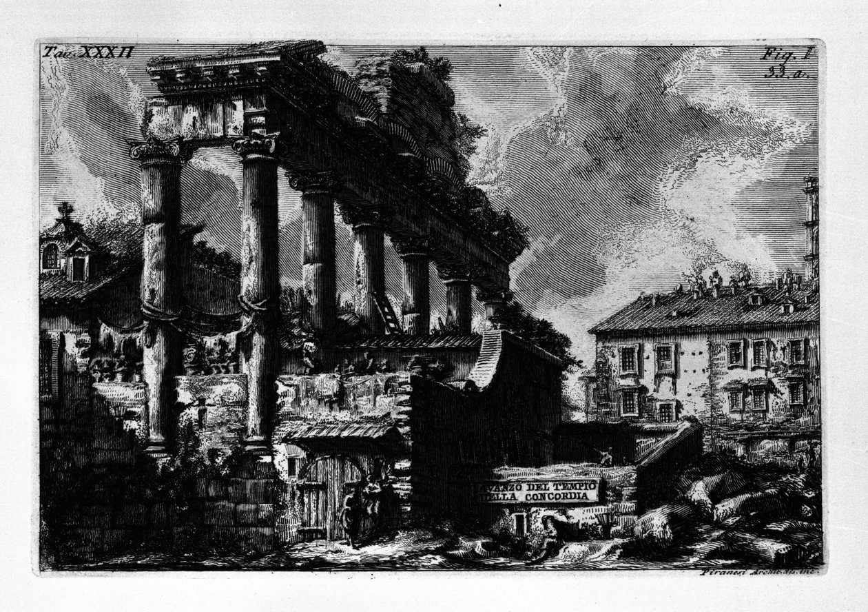 Avazo del Tempio della Concordia by Giovanni Battista Piranesi