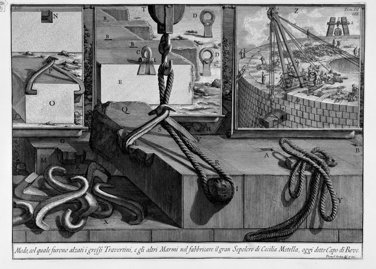 Mausoleum of Cecilia Metella by Giovanni Battista Piranesi
