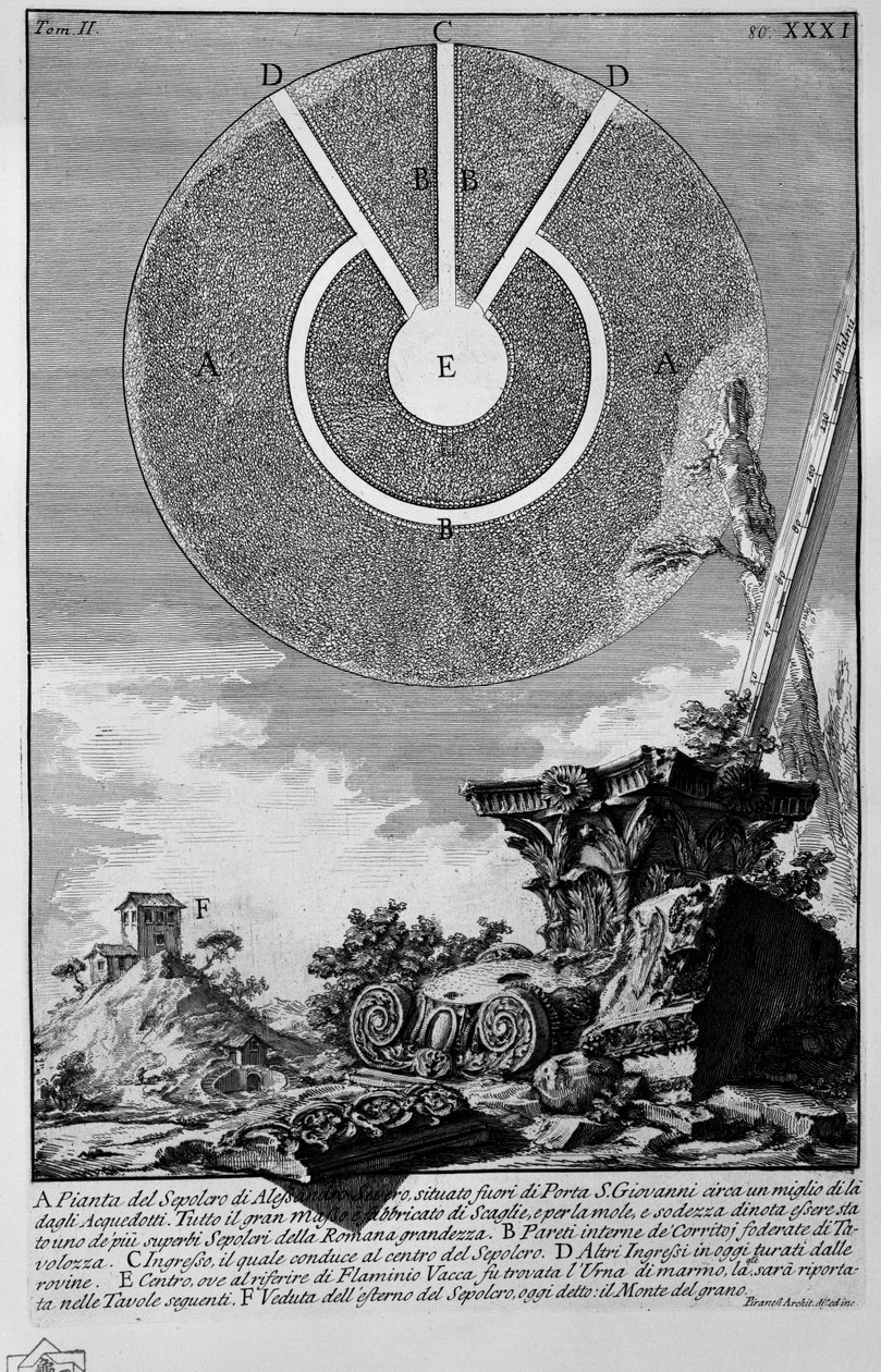 Monte del Grano by Giovanni Battista Piranesi