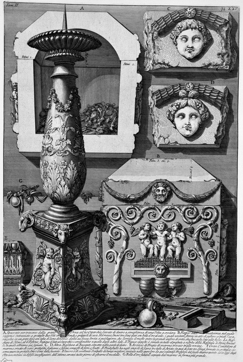 Sarcophagus of Constantina by Giovanni Battista Piranesi