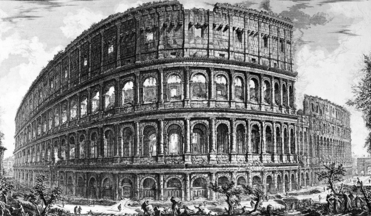 View of the Colosseum, from the 