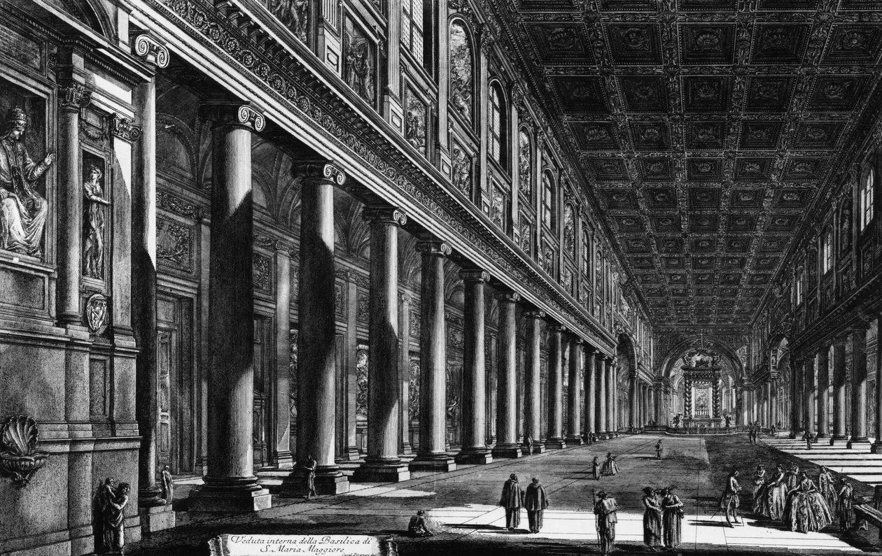 View of the Interior of Santa Maria Maggiore, from the 