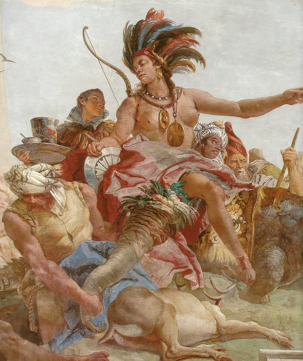 Ceiling Fresco in the Staircase of the Würzburg Residence by Giovanni Battista Tiepolo