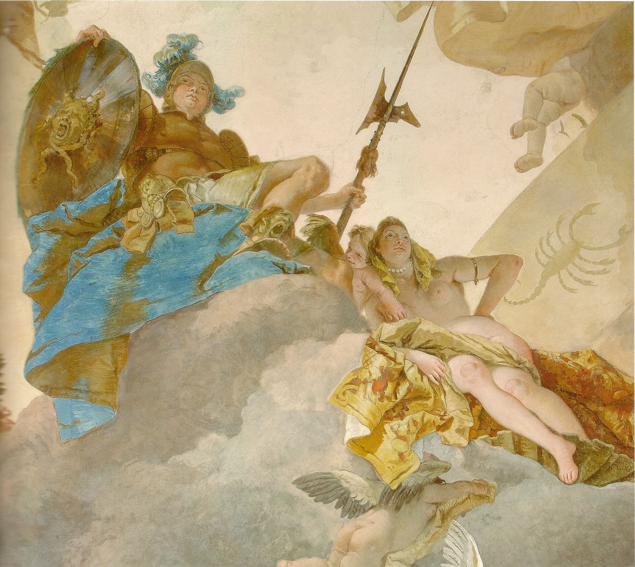 Ceiling Fresco in the Staircase of the Würzburg Residence (detail) by Giovanni Battista Tiepolo