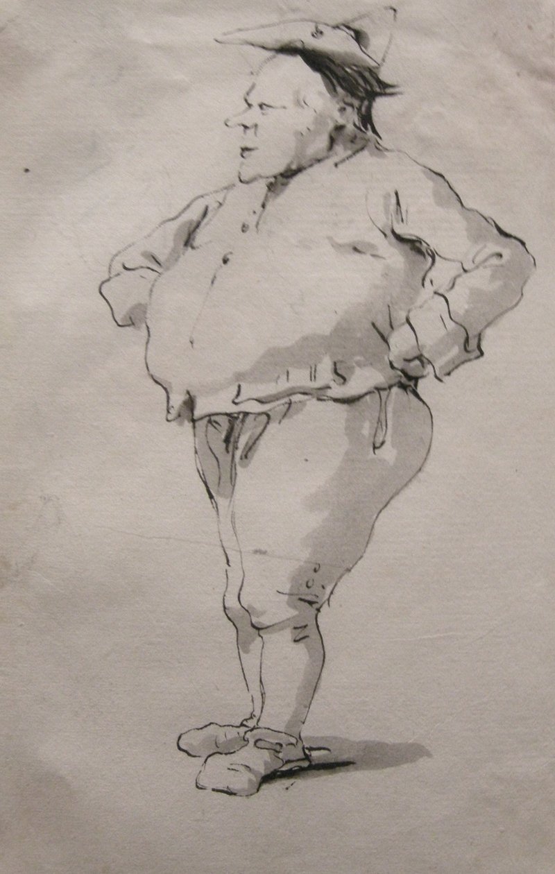 Caricature of a Man by Giovanni Battista Tiepolo