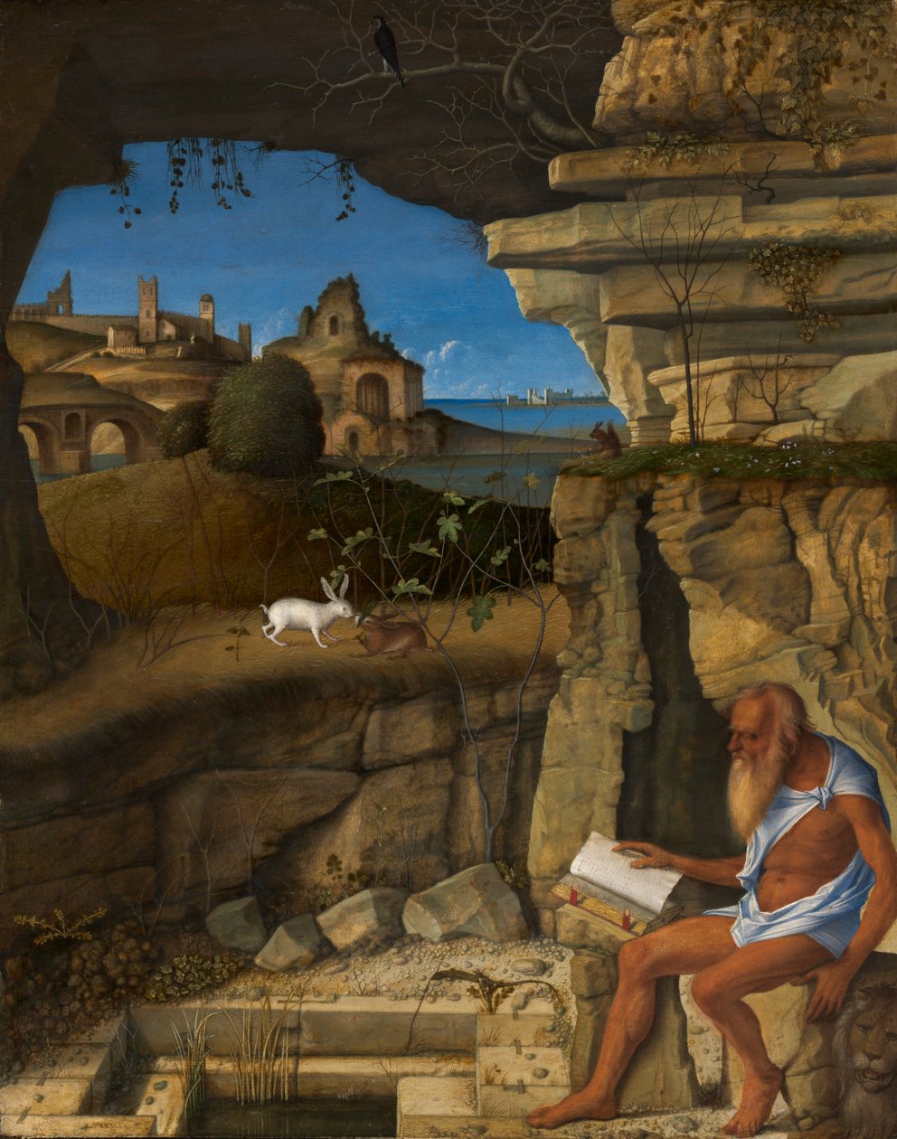 Saint Jerome Reading by Giovanni Bellini