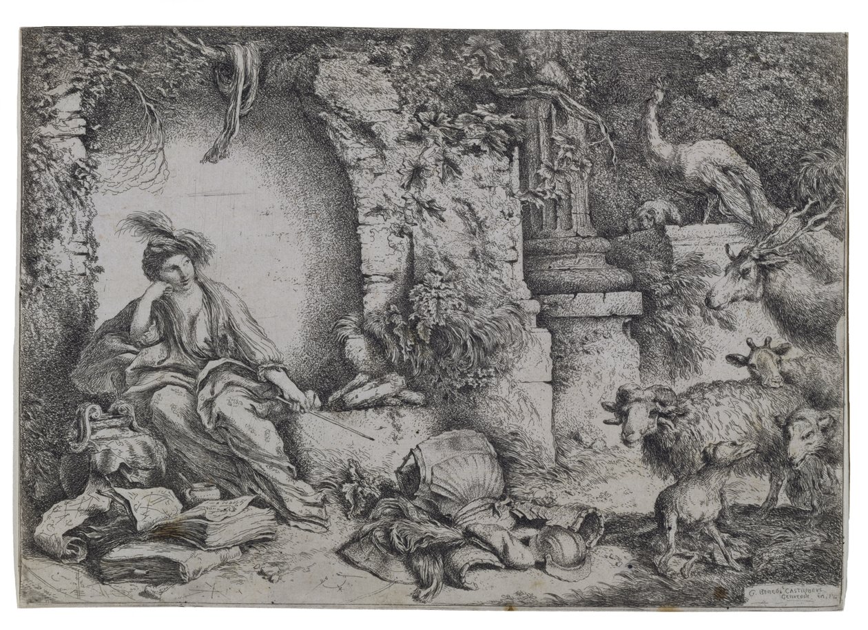 Circe Changing Ulysses Men to Beasts, early 1650s by Giovanni Benedetto Castiglione