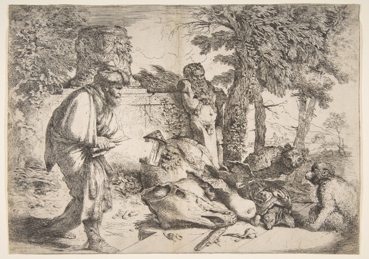 The Philosopher Diogenes in Search of an Honest Man by Giovanni Benedetto Castiglione