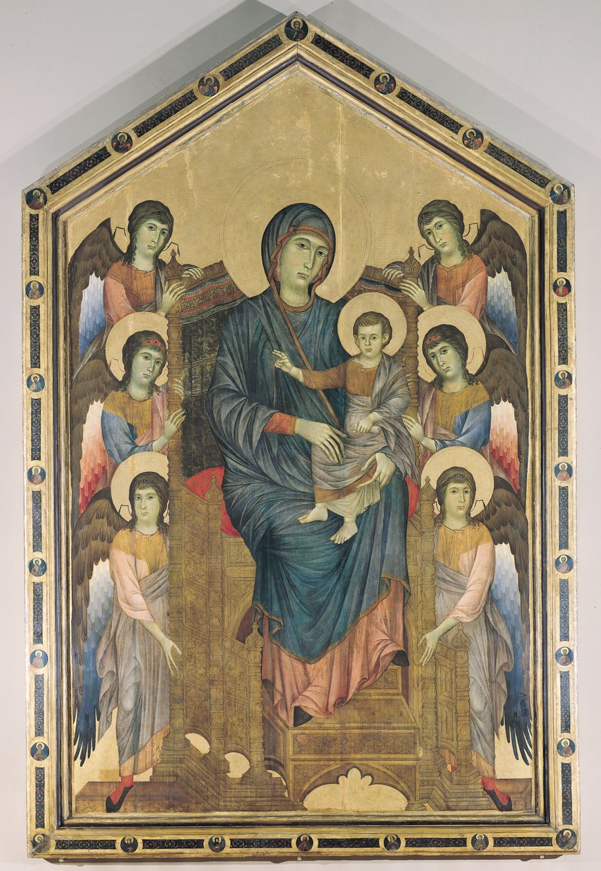 The Virgin and Child in Majesty Surrounded by Six Angels, c.1270 by Giovanni Cimabue