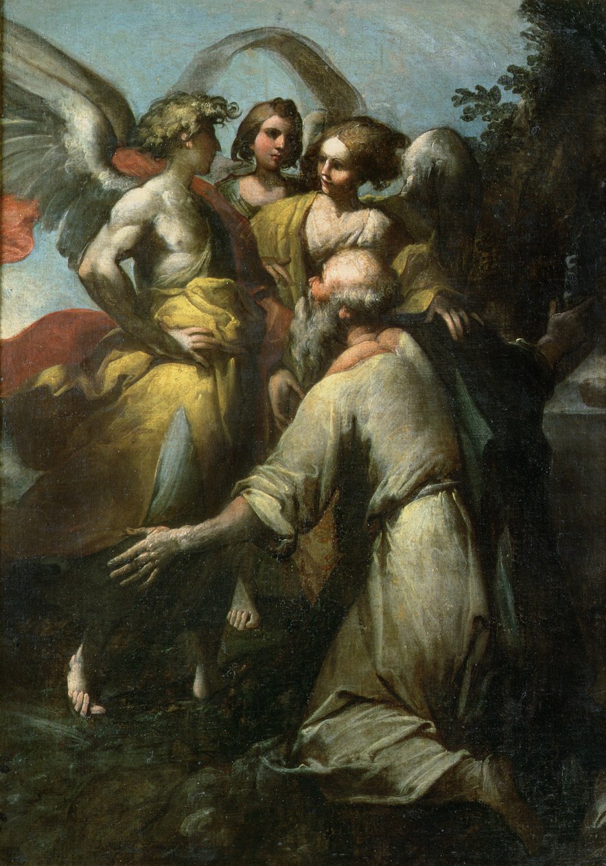 Abraham and the Three Angels by Giovanni Donducci