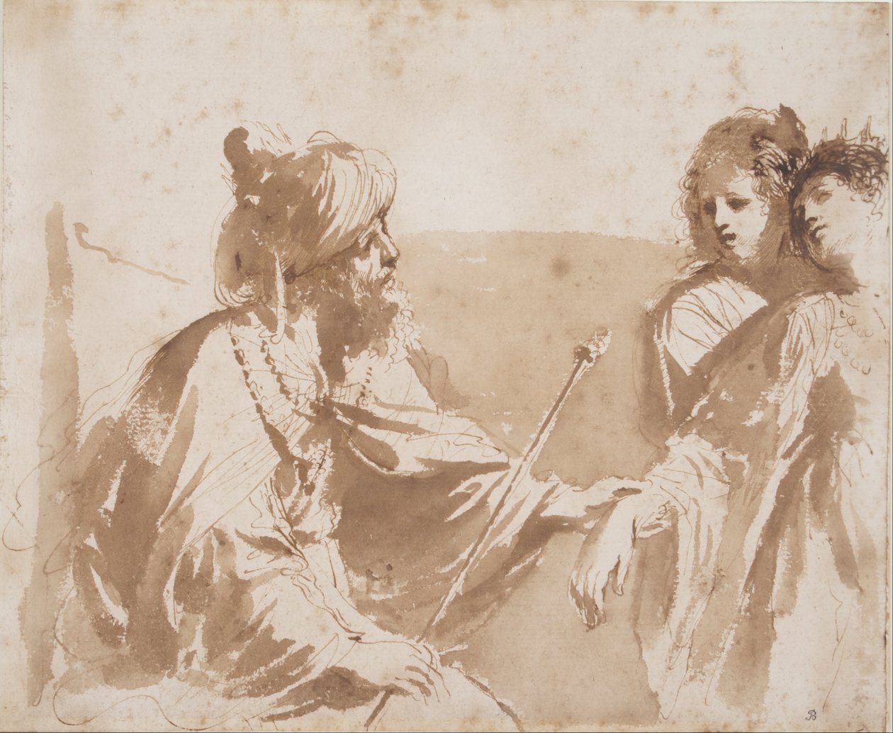 Esther before Ahasuerus by Giovanni Francesco Barbieri