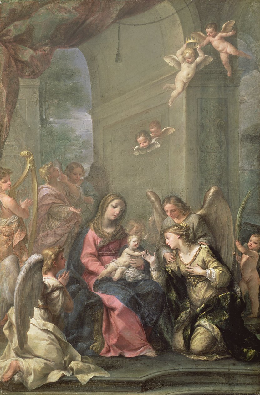 Mystic Marriage of St. Catherine, 1716 by Giovanni Gioseffo da Sole