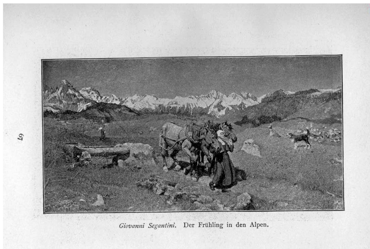 Spring in the Alps by Giovanni Segantini