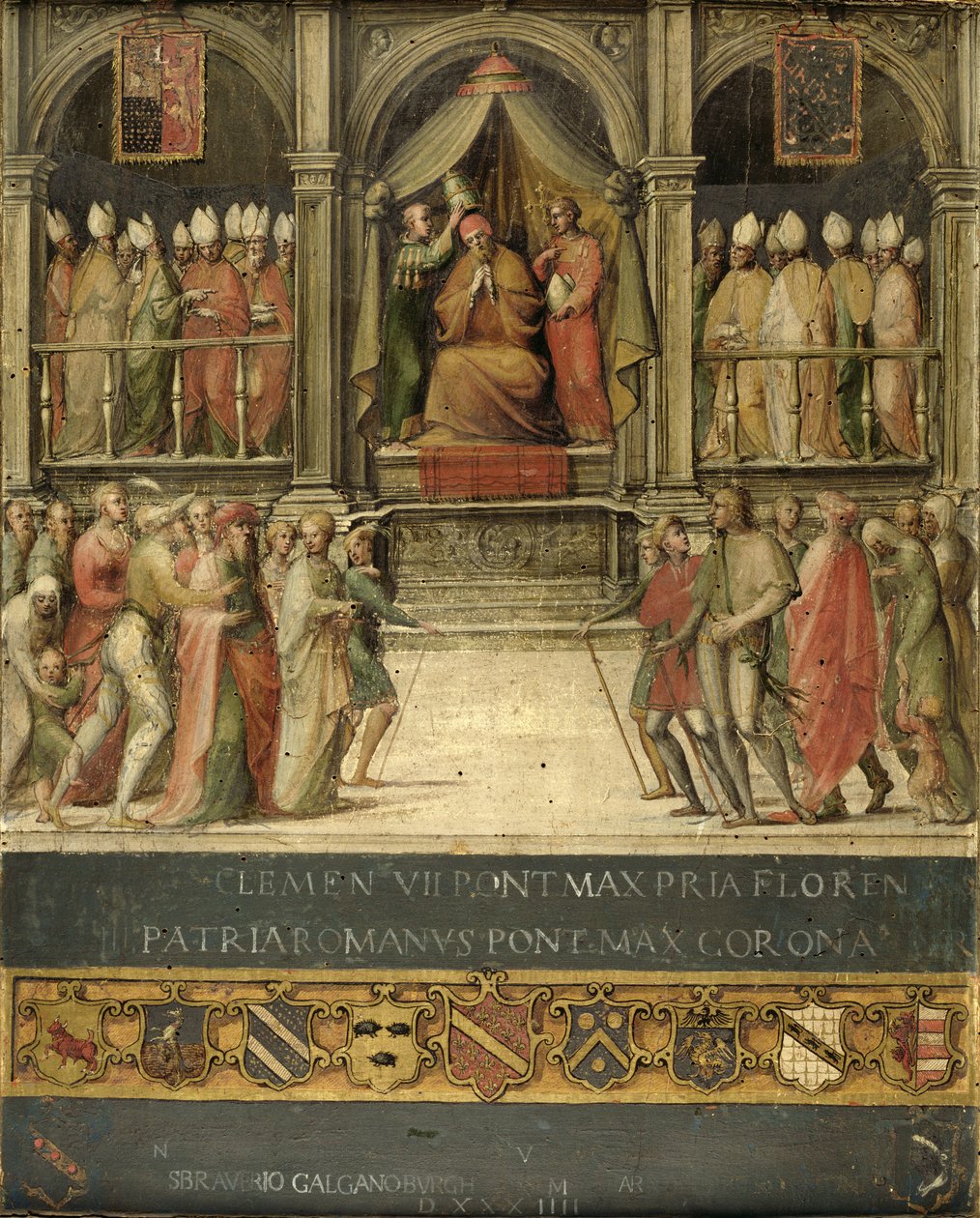 Coronation of Pope Paul II (1417-71) 1534 by Giovanni di Lorenzo Cini