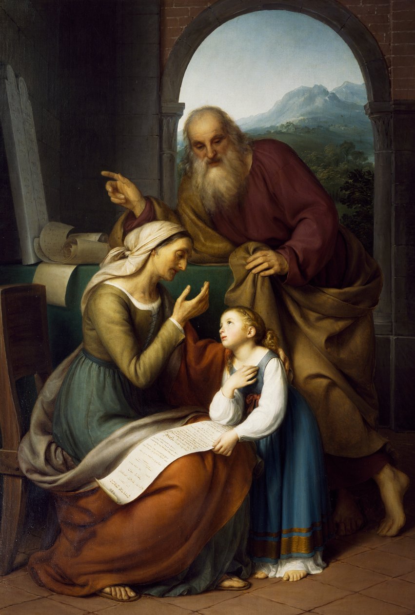 Education of the Virgin by Giovanni Carnovali