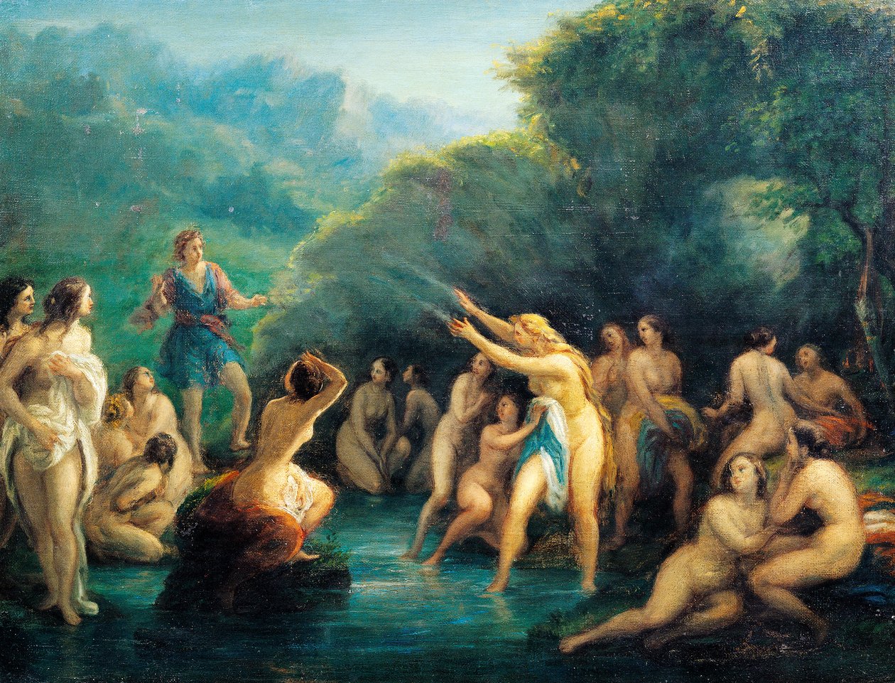 Diana and Actaeon by Giovanni Carnovali