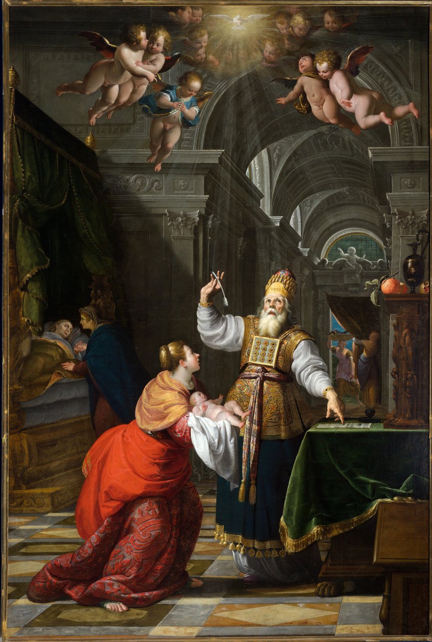 Triumph of the name of Saint John the Baptist by Giovanni Andrea Ansaldo
